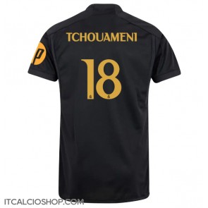 Real Madrid Aurelien Tchouameni #18 Terza Maglia 2023-24 Manica Corta